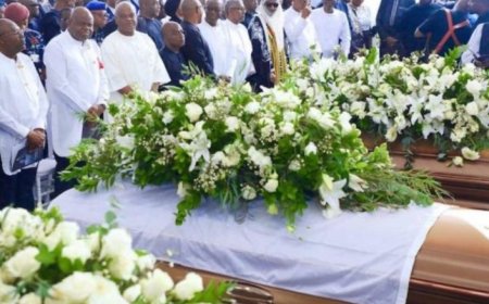 Harvest of tears as Isiokpo Stood still for combined Burials of the Wigwe's