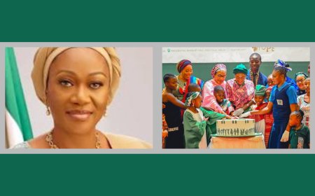 Special Children's Day:First Lady Grants Selected Schools N10 Million Each, Reintroduces Young Farmer's Club in Schools
