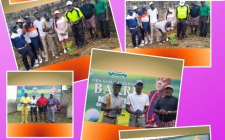 Watch The Full Documentary of How Abeokuta Golf Club Immortalizes The 9th Agura of Gbagura Via Memorial Golf Tourney, Unveils Royal Golf Pavilion and Plants a Tree in Honour of the Late Monarch