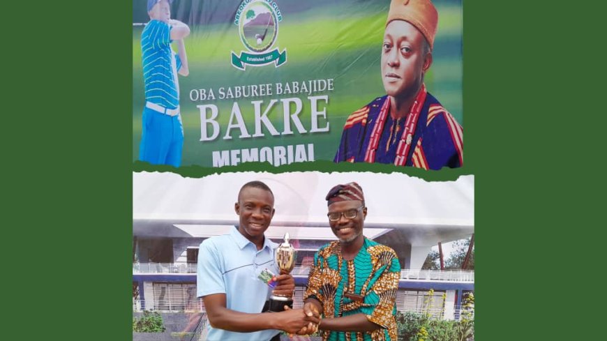 David Ogunseye Wins Saburee Babajide Bakre 9th Agura of Gbagura Memorial Golf Tournament 2024