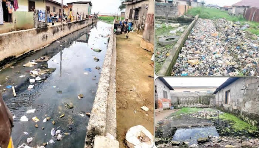 AS LAGOS BATTLES CHOLERA OUTBREAK, THESE COMMUNITIES STILL  SWIM IN FILTH, FAECES