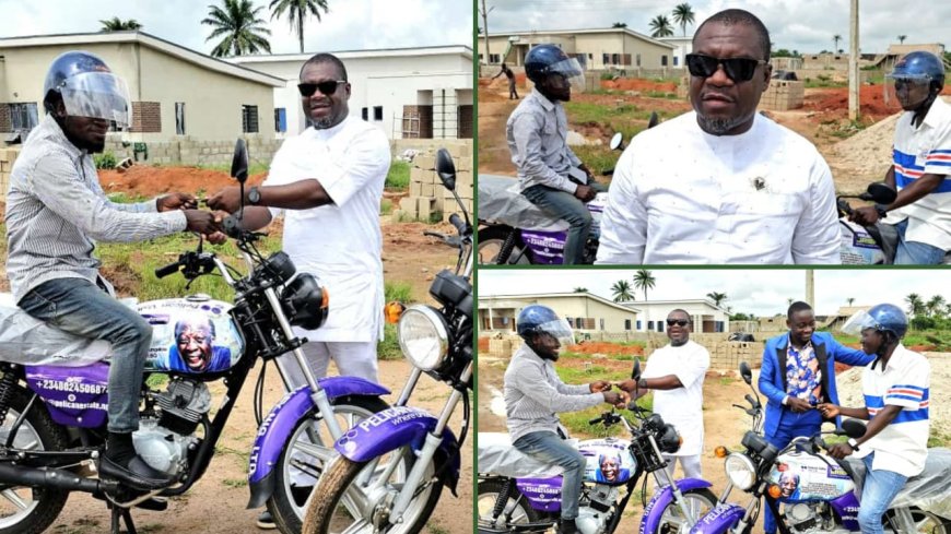 Pelican Ecostay Apartments Inauguration: Site Engineers Get Motorcycles to Enhance Mobility Ahead of September 11 Commissioning Date