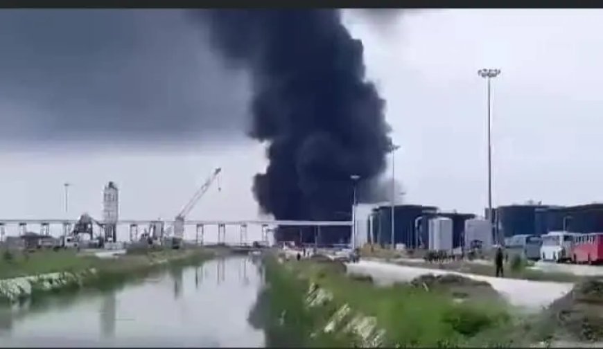 Explosions, Fire Rock A Section of Dangote Refinery Ibeju-Lekki Lagos