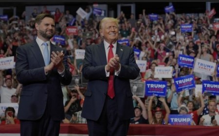 "I Took A Bullet for Democracy" Says Donald Trump at Battleground Michigan Rally with His Running Mate JD Vance