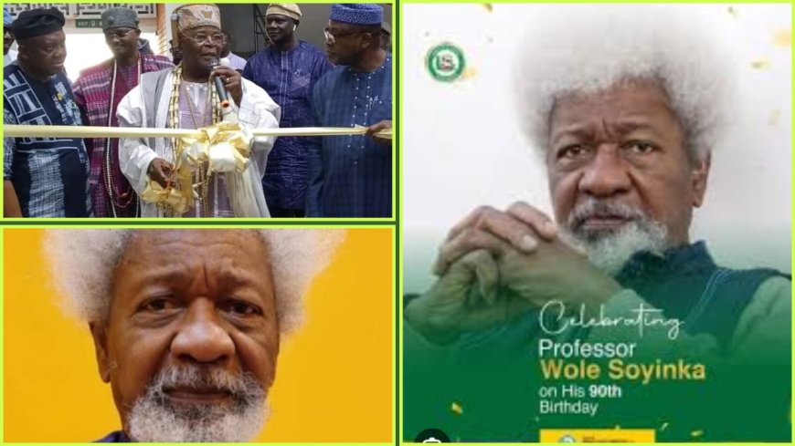 Professor Wole Soyinka's 90th Birthday Celebrated with Arts Exhibition Launched By Alake of Egba Land