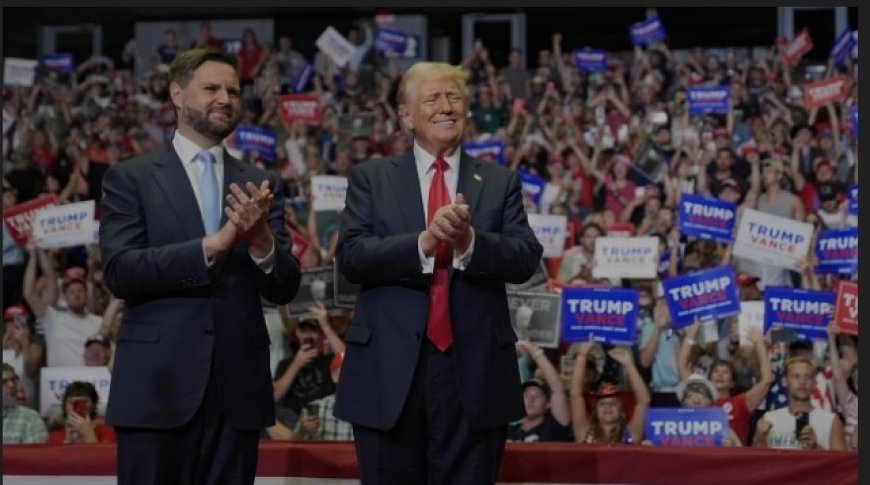 "I Took A Bullet for Democracy" Says Donald Trump at Battleground Michigan Rally with His Running Mate JD Vance