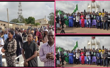 Day 4 #EndBadGovernanceProtest:Jos Demonstrators Hold Interfaith Sunday Service on Protest Ground