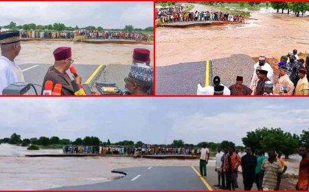 Bauchi Governor, Bala Mohammed Flays FG  After Flood Cuts Kano-Maiduguri Expressway into Two, Threatens To Fix It If FG Fails to Act
