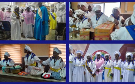 Certain Women Yamah-Oshoffa (CERWOYAN) Inagurated at CCC Ibara Cathedral, Donates Food Items, Other Materials