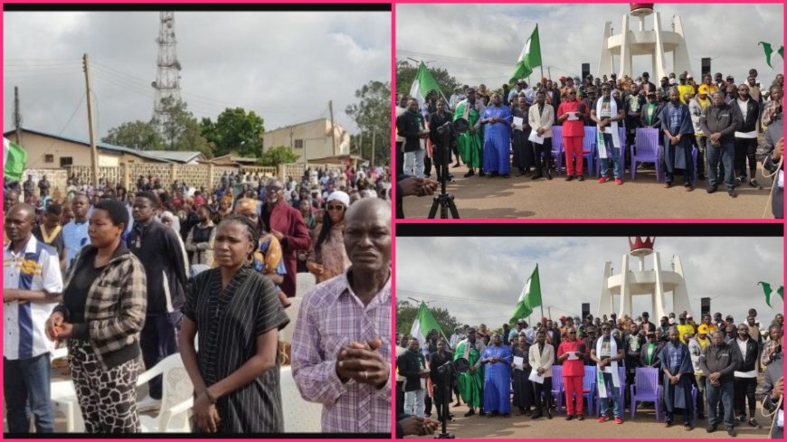 Day 4 #EndBadGovernanceProtest:Jos Demonstrators Hold Interfaith Sunday Service on Protest Ground