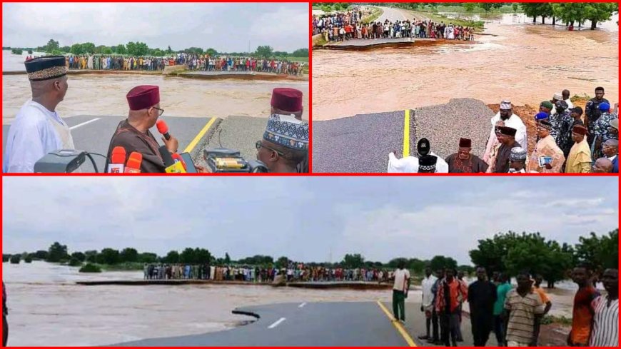 Bauchi Governor, Bala Mohammed Flays FG  After Flood Cuts Kano-Maiduguri Expressway into Two, Threatens To Fix It If FG Fails to Act