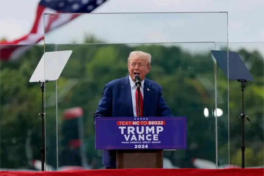 Trump Returns To Campaign Trail With Tightened Security, Protect Himself With Bulletproof Glass After Assassination Attempt In Pennsylvania