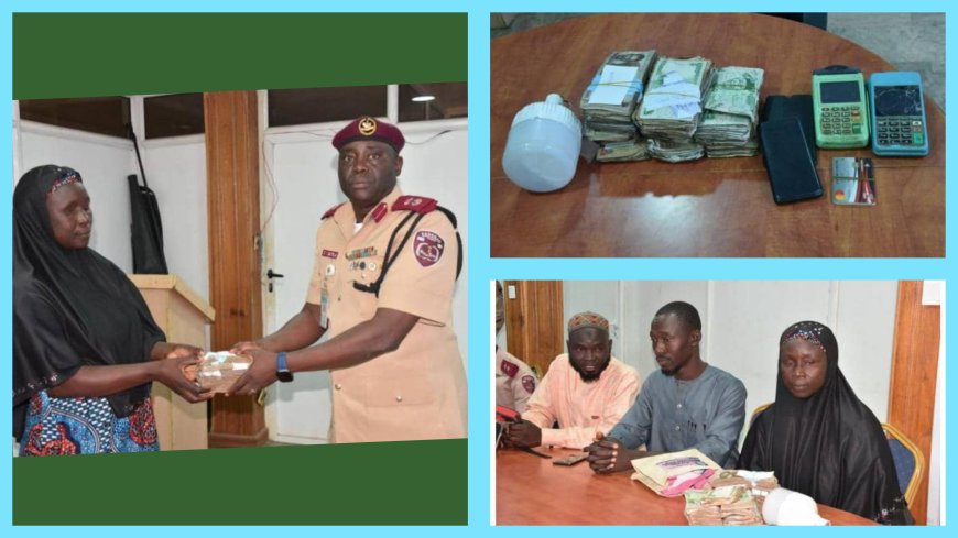 FRSC Returns Over N1 Million, POS Machines, Mobile Phone, Power Bank, Five ATM Cards To Family of Fatal Crash Victim in Abuja