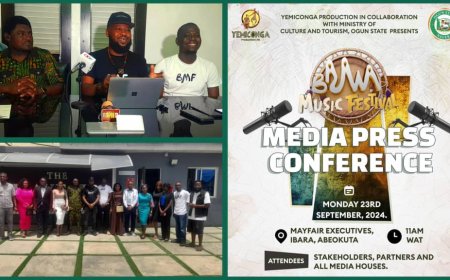 "Baawa" To The World As YemiConga Partners Ogun Government To Float First Edition of Music Festival In Abeokuta.