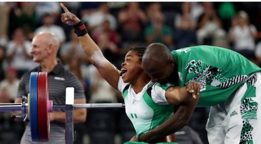 Nigeria Shines at Paris 2024 Paralympics As Onyinyechi Mark Wins Nigeria's First Gold Medal, Lifts 150kg, Breaks Records