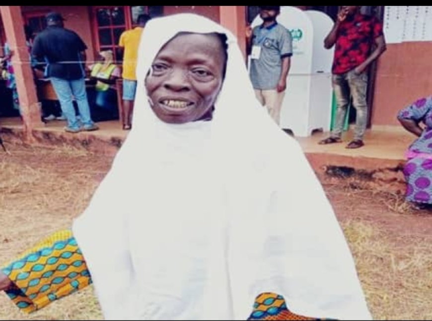 "I Left My Sick Bed To Vote For Oshiomhole, Says 70-year-old Woman, Fatimah Jimoh