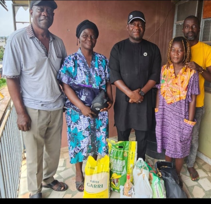 Pelican Valley Visits Family of  Late Journalist, Gyamfi, Empowers His Widow, As Oko Opo Foundation Supports Family