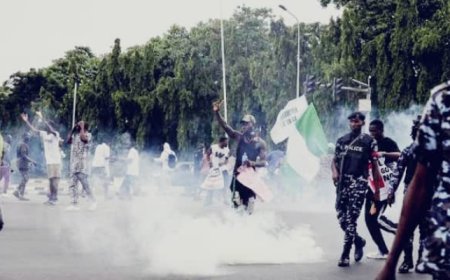 Police Reportedly Clash With Protesters In Abuja, Use Teargas, Live Ammunition