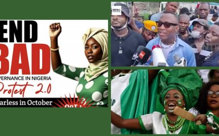 "We Came Out Here to Save Nigeria from Our Internal Colonizers", Says Sowore As Low Turn Out Mars #FearlessIn October Protests in Abuja, Lagos, Other States