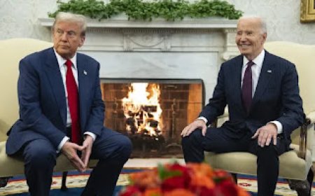 Trump Returns Gallantly to White House After Four Years, Meets Biden