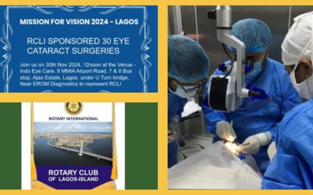 Rotary Club of Lagos Island, Indo Eye Care, conducts 30 Free Eye Cataract Surgeries for Vulnerable Lagos Residents