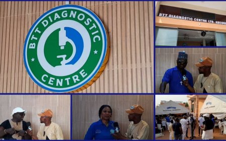 Ogun Records Landmark Boost to Health Care As BTT Diagnostic Unveils New World Class Diagnostic Centre in Abeokuta