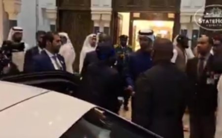 2025 Abu Dhabi Sustainability Week: President Bola Tinubu  Arrives Abu Dhabi, UAE,