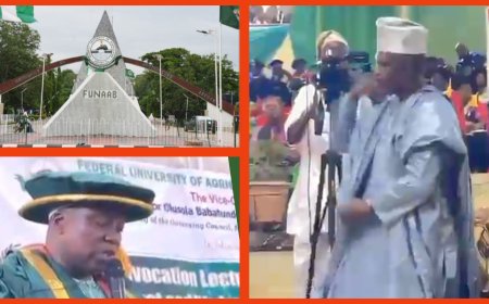 FUNAAB Commends Senator Salisu for Road Construction at 32nd Convocation