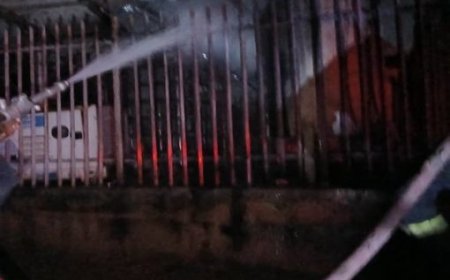 Fire Guts MTN Booster Station in UI Premises