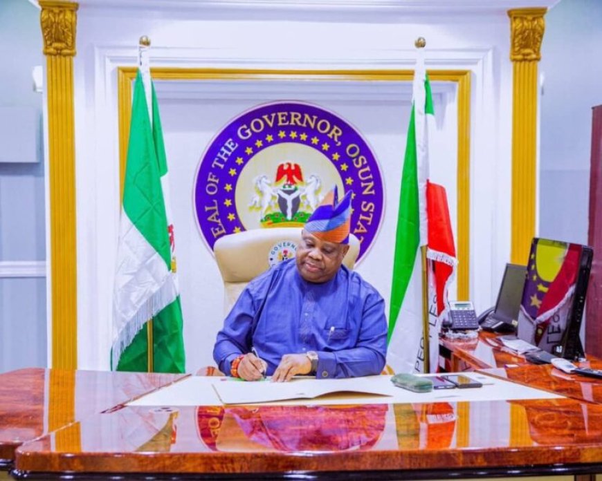 I Blocked Godfathers From Looting Osun...I Didn’t Owe Anybody Any Favours Because Nobody Financed My Campaign - Governor Adeleke