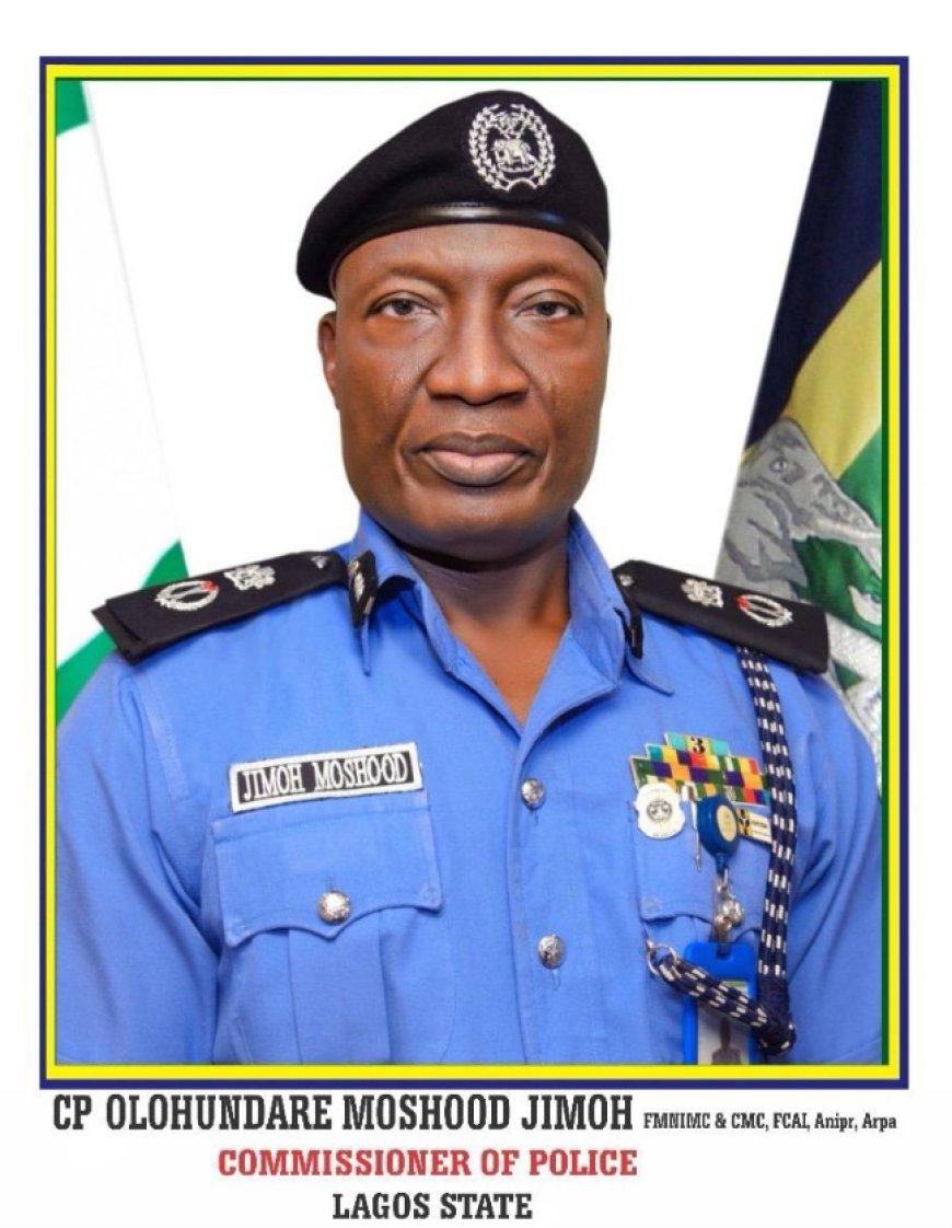 CP Jimoh Assumes Office as 41st Lagos Police Boss, Vows to Build on Ishola's Legacy