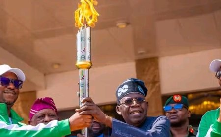 Update: Tinubu Flags Off Unity Torch Ahead of Ogun Highly Anticipated 22nd National Sports Festival