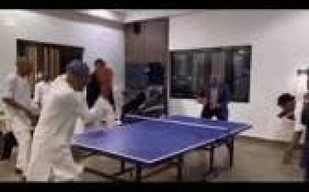 FCT Minister Nyesom Wike Spotted Playing Table Tennis Amid Health Speculations