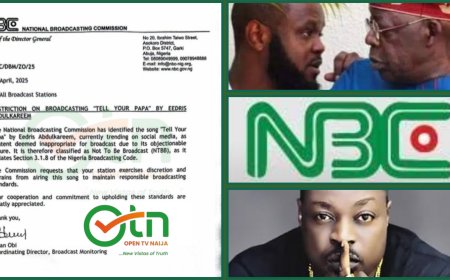 NBC Slams Media Ban Against Eedris Abdulkareem’s Latest Song ‘Tell Your Papa’
