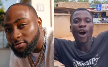 Netizens React As Davido Gifts Viral Ghanaian TikToker $5,000 For ‘Jumping’ On His Hit Song ‘With You’