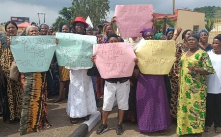 Caterers Protest Exclusion From Gateway Games as Widows, Breadwinners Plead for Governor’s Intervention