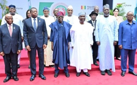 ECOWAS AT 50: Tinubu, Gowon, Others Attend 50TH ECOWAS Anniversary As Mali, Niger, Burkina Faso Abstain
