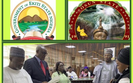 INEC Announces Date for Guber Elections in Ekiti, Osun, Swears in New RECs