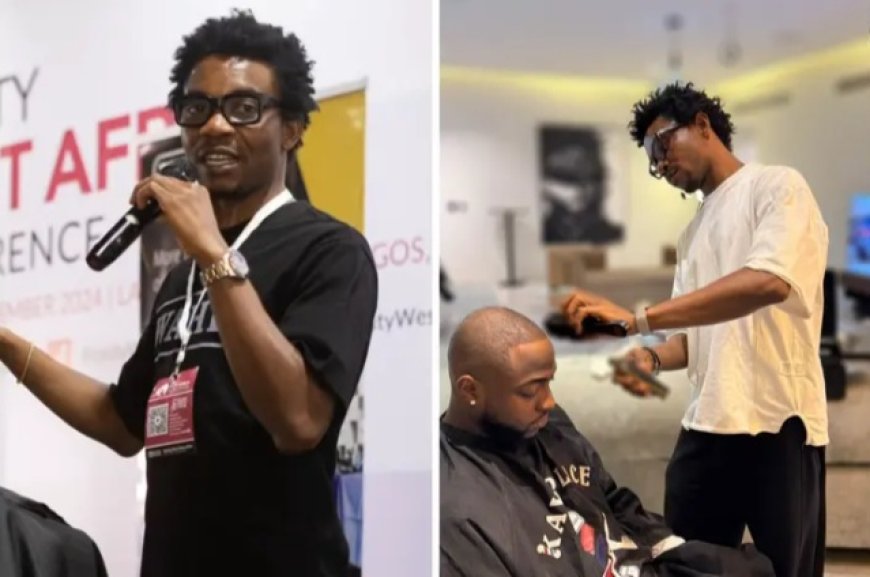 "I Started Cutting Davido’s Hair at 12 - He Paid N200 Back Then, Now He Pays N2 Million" Nigerian Celibrity Barber Reveals
