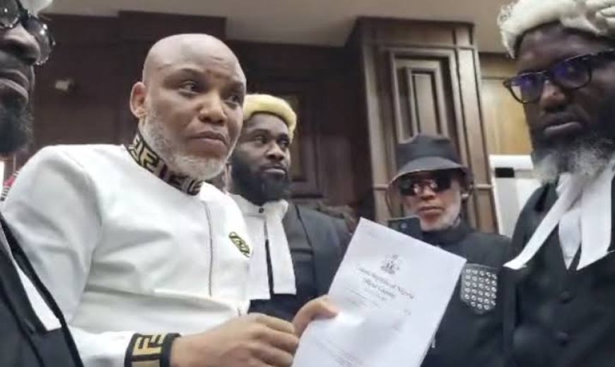 Tension Runs High in Abuja Court as Judge Warns FG Over Delays in Nnamdi Kanu's Trial, Says, "I Will Strike Out Your Case as Weak"
