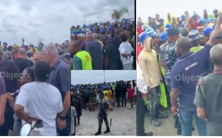 Confusion as Construction Company Owned by Tinubu’s Ally, Chagoury, Sacks Over 150 Workers For Protesting Against Poor Remunerations