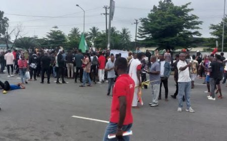 Rivers Youths Protest Against Alleged Attacks By Fulani Herdsmen in Ogoniland 