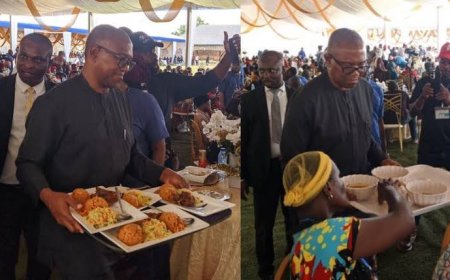 Peter Obi Explains Why He Served Food at Imo Event, Says Leadership Must Embody Service