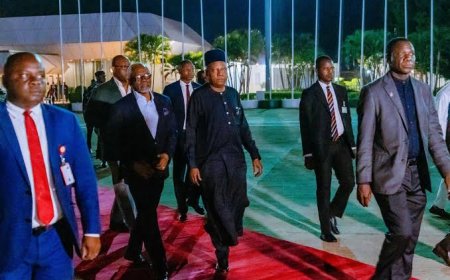 Shettima on Tinubu's Order Arrives in London to Accompany Buhari’s Remains Back to Nigeria For Burialq