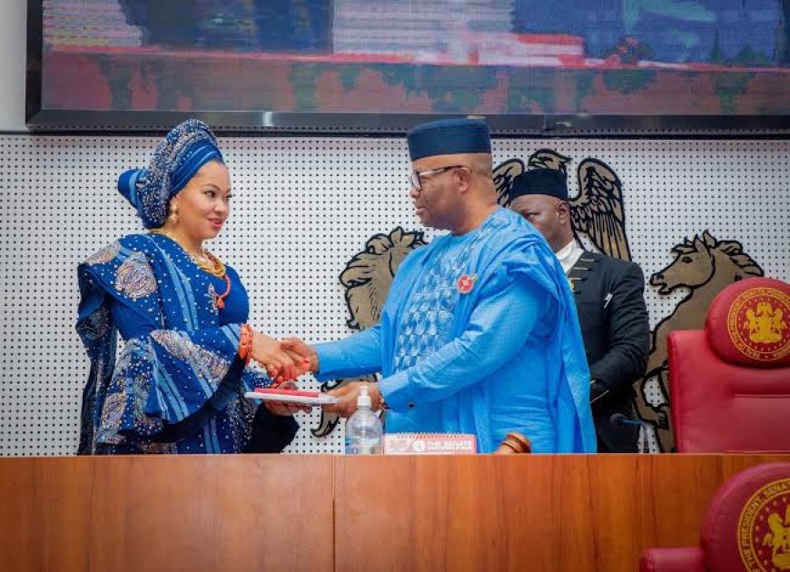 Akpabio Allegedly De-ranks Natasha, Replaces Her With Senator Representing Akwa Ibom North East, Aniekan Bassey
