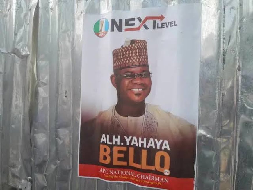 Drama as Yahaya Bello Disowns APC Chairmanship Campaign Posters Amid EFCC Embezzlement Case