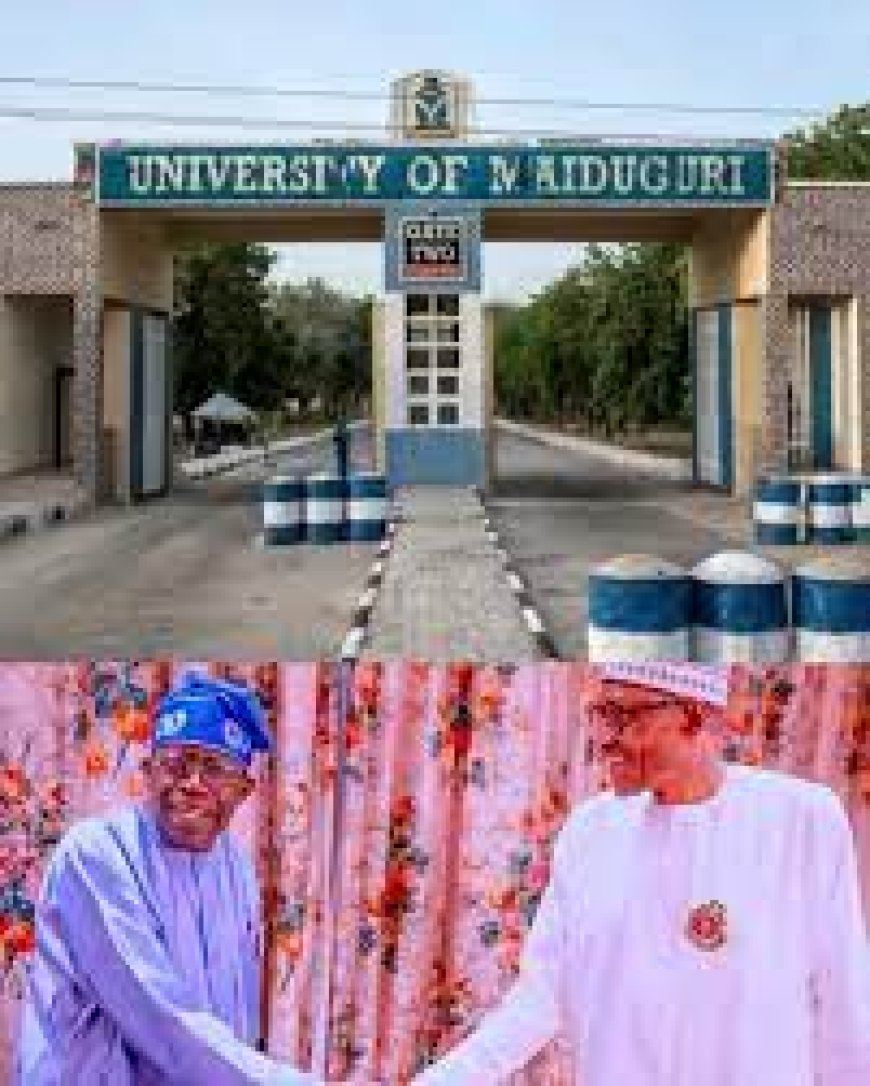 Tinubu Rename University of Maiduguri After Buhari, Says He Was a Man of Integrity