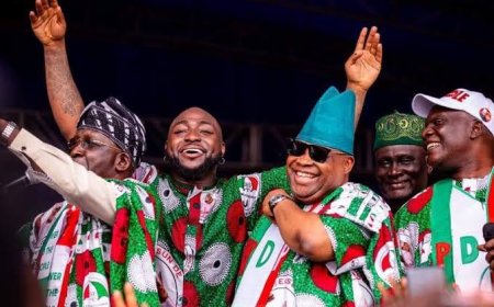 Gov. Adeleke Departs For US to Attend Davido's Wedding, Invites Opposition Party