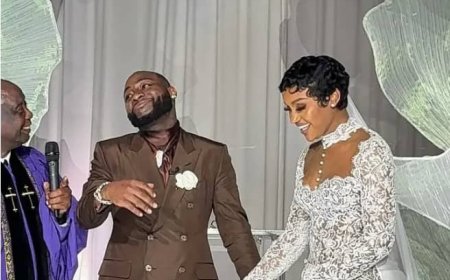 Nigerian Pastor Goes Viral for Singing Davido's Song, "I'm Unavailable" to Him, Warns Him Against Other Girls at White Wedding