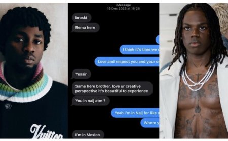 Omah Lay Accuses Rema of Stealing Album Concept as Alleged Chat Screenshots Leak